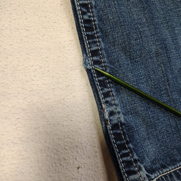 Ariat M4 Jeans Mens 30x36 Blue Medium Wash Low Rise Stretch Adkins Boot 10021767 - Picture 10 of 13